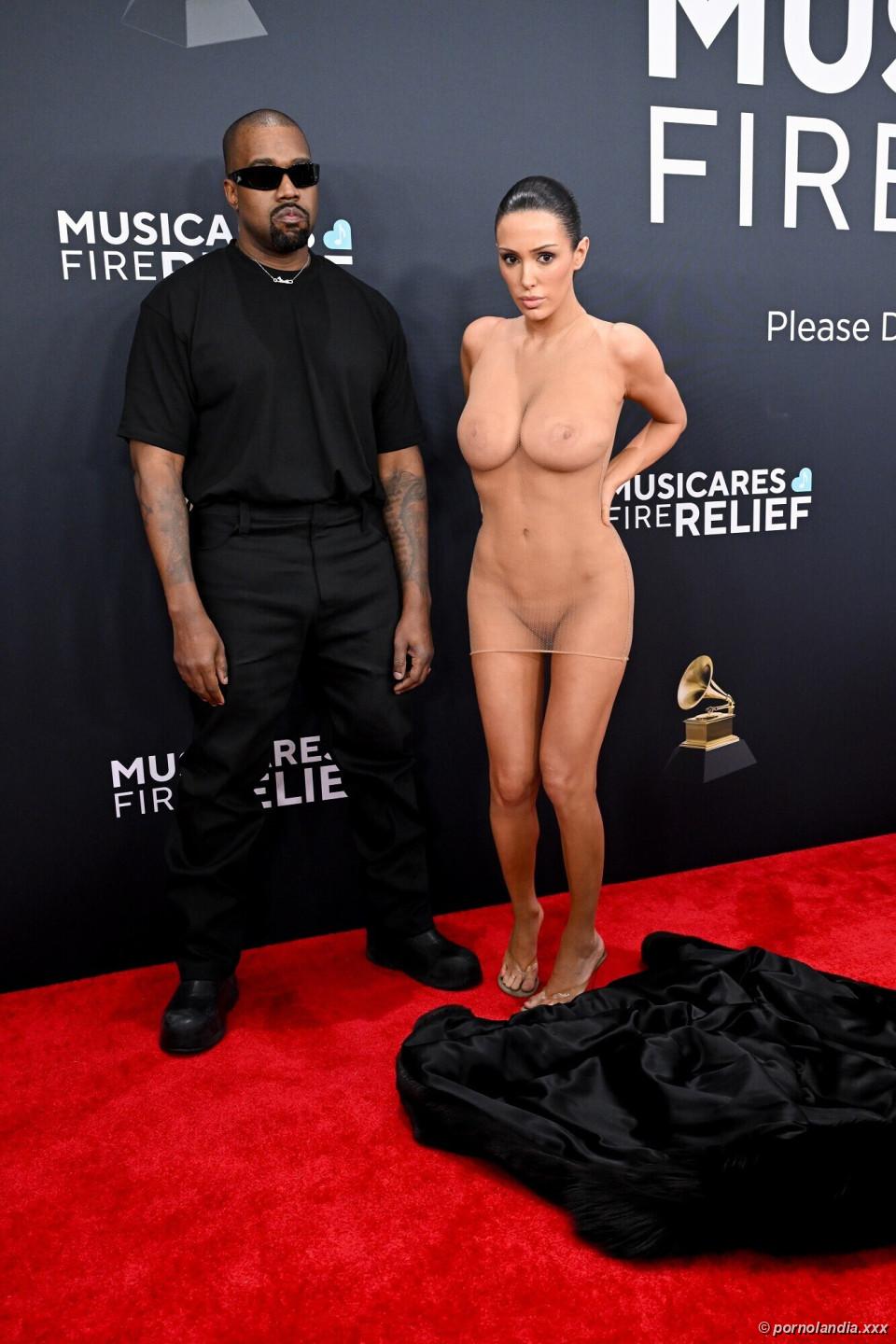 Bianca Censori desnuda en Grammy con vestido transparente - Foto 246392