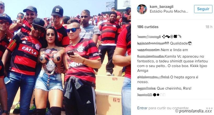 Flamengo Flamengo desnudo en el estadio cayó en la red - Foto 101824