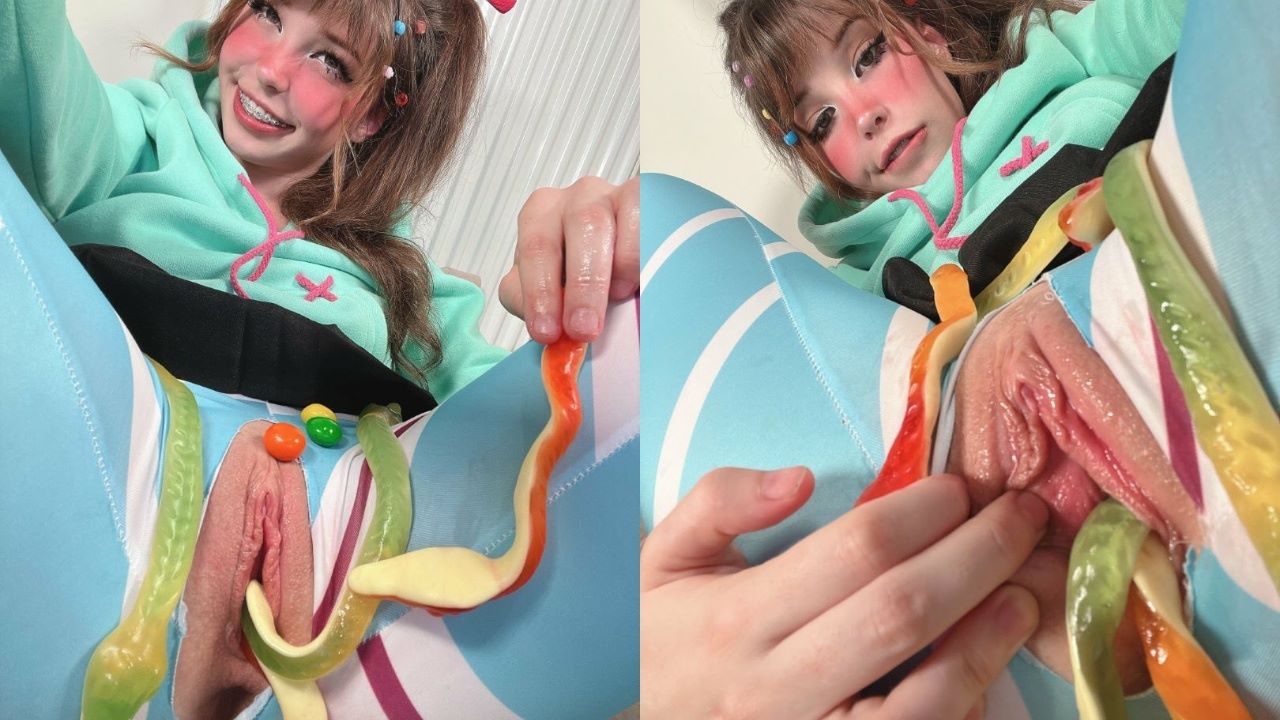 videos de Belle Delphine Candy en coño solamente Fanes filtrados Gummies Photoset en Allporno