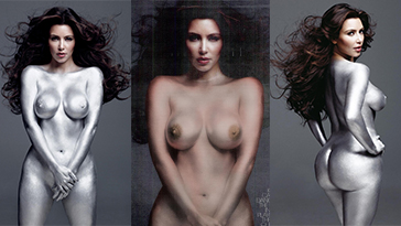 videos de Kim Kardashian Nude Silver Body Paint Pintura en Allporno