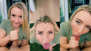 videos de Rubia Video de Selfie Selfie Facial de mamada desnuda en Allporno
