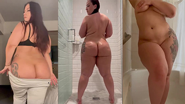 videos de Ruby Red Shower Nude BBW Video en Allporno