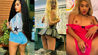 Dominicana Masha haciendose una paja con un poderoso vibrador