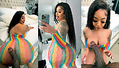 Kayla Otto le da tremendo placeres al negro guebo grande