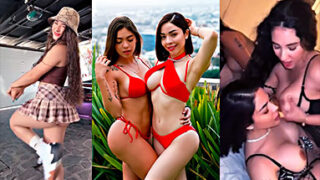 Keren Canelon y Jocelyn Macias en travesuras lesbicas en grupo