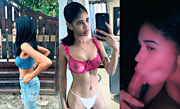 Dominican Rainieli Ramos mostrando todo y mamando