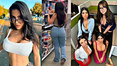 Porno de Lena the Plug Angela White Violet Myers y Salomé Muñoz