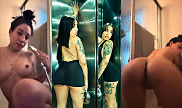 Shupamela bañandose y con muchas ganas de singar