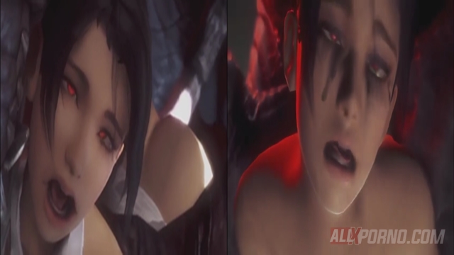 Demonio muy grande revienta una chica hentai