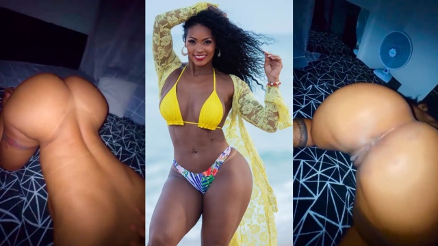 Rosiane Pinheiro Mostrando su rico culo desnudo